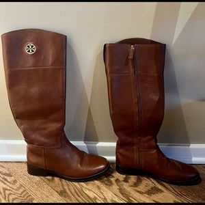 Tory Burch classic riding boots size 8. Gently warm, great condition!